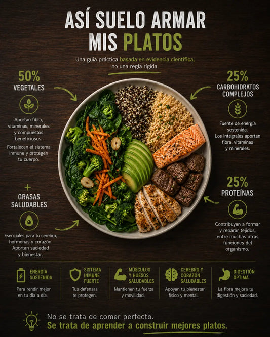 ¿Cómo armo mis platos? Una forma simple de pensar una alimentación equilibrada.