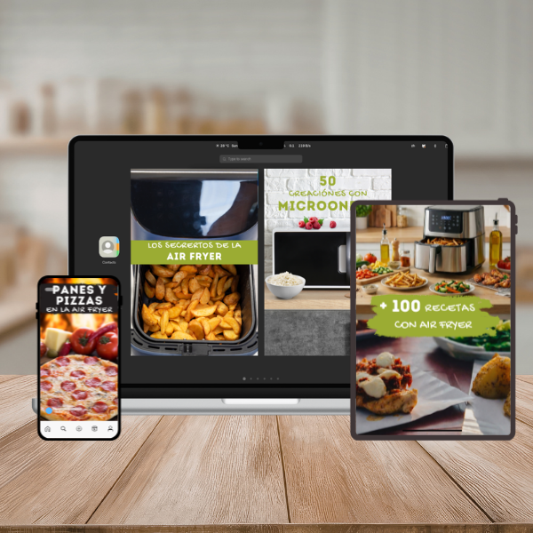 Pack dominá tu Air Fryer: Cociná más de 250 Recetas si ensuciar tanto